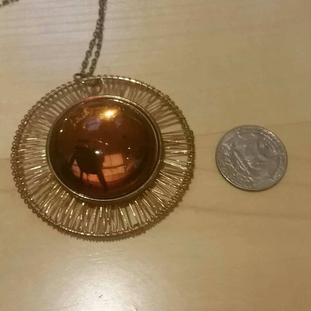 Amber vintage necklace - Picture 5 of 5