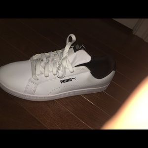 White Leather Women’s Puma Sneakers