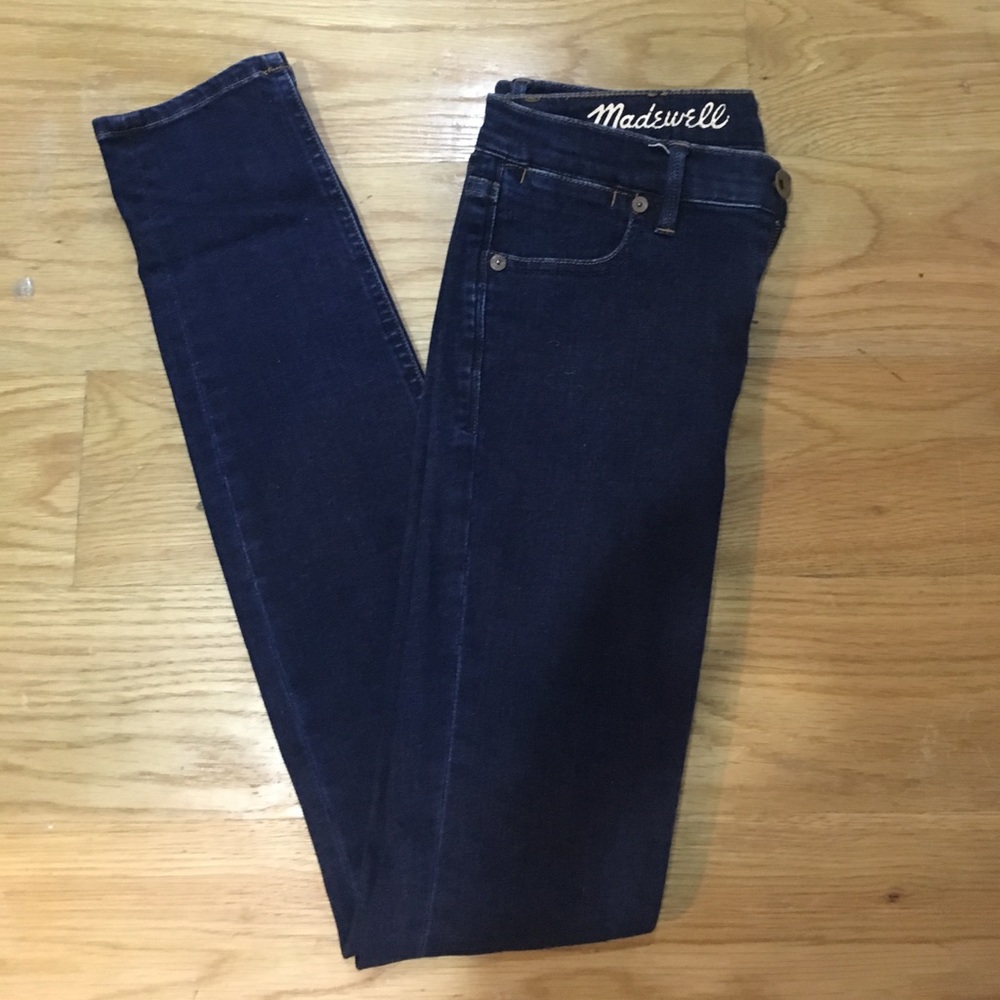 Madewell skinny skinny dark denim jeans