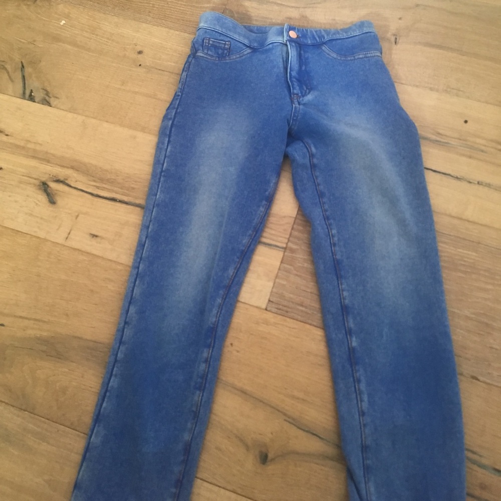 H and m bright blue jegging jeans