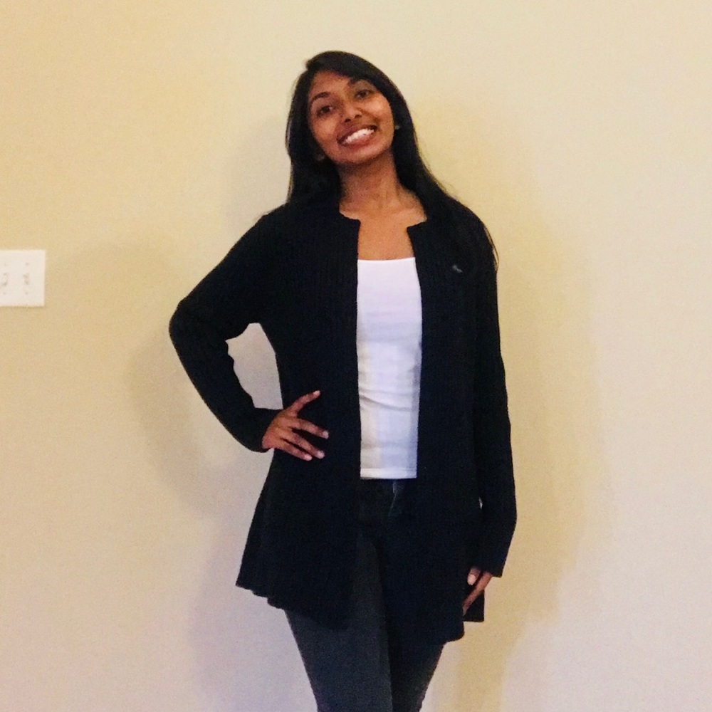 Black Express Cardigan Sweater