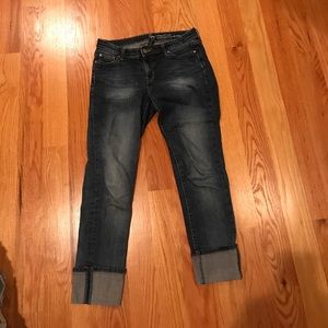 Gap jeans, cuffed bottoms