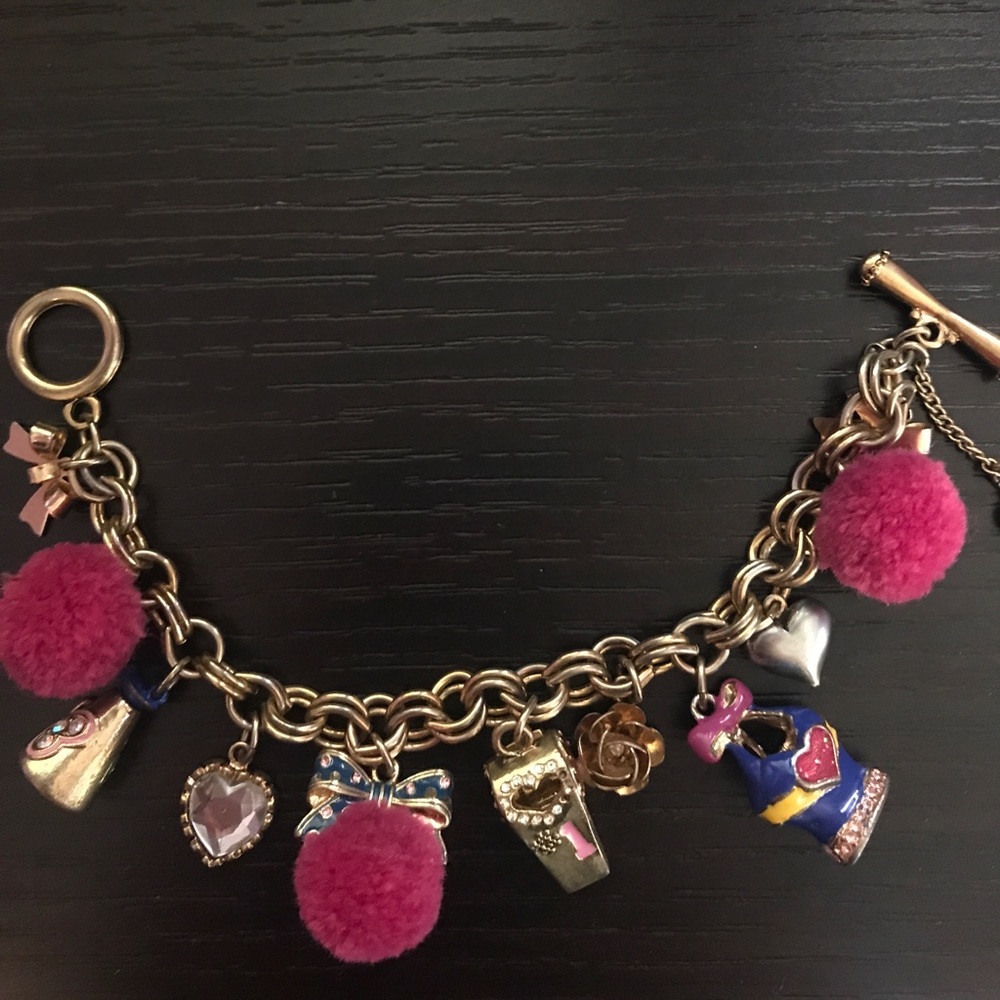 Betsey Johnson cheerleader bracelet