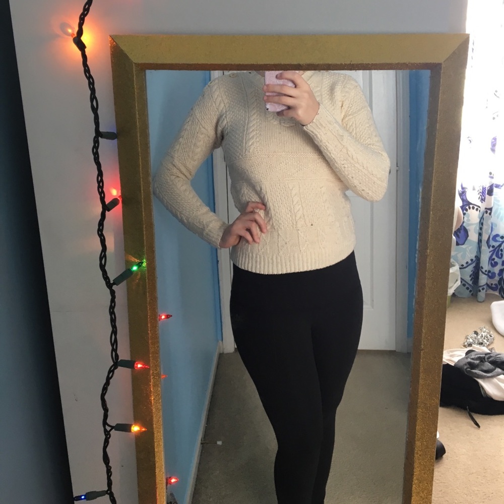 Ralph Lauren Cream Knit Sweater - Picture 2 of 3