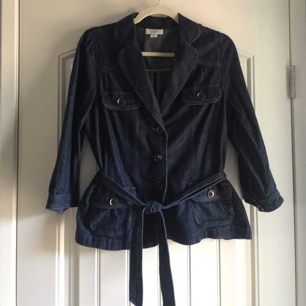 Ann Taylor Loft petites denim jacket