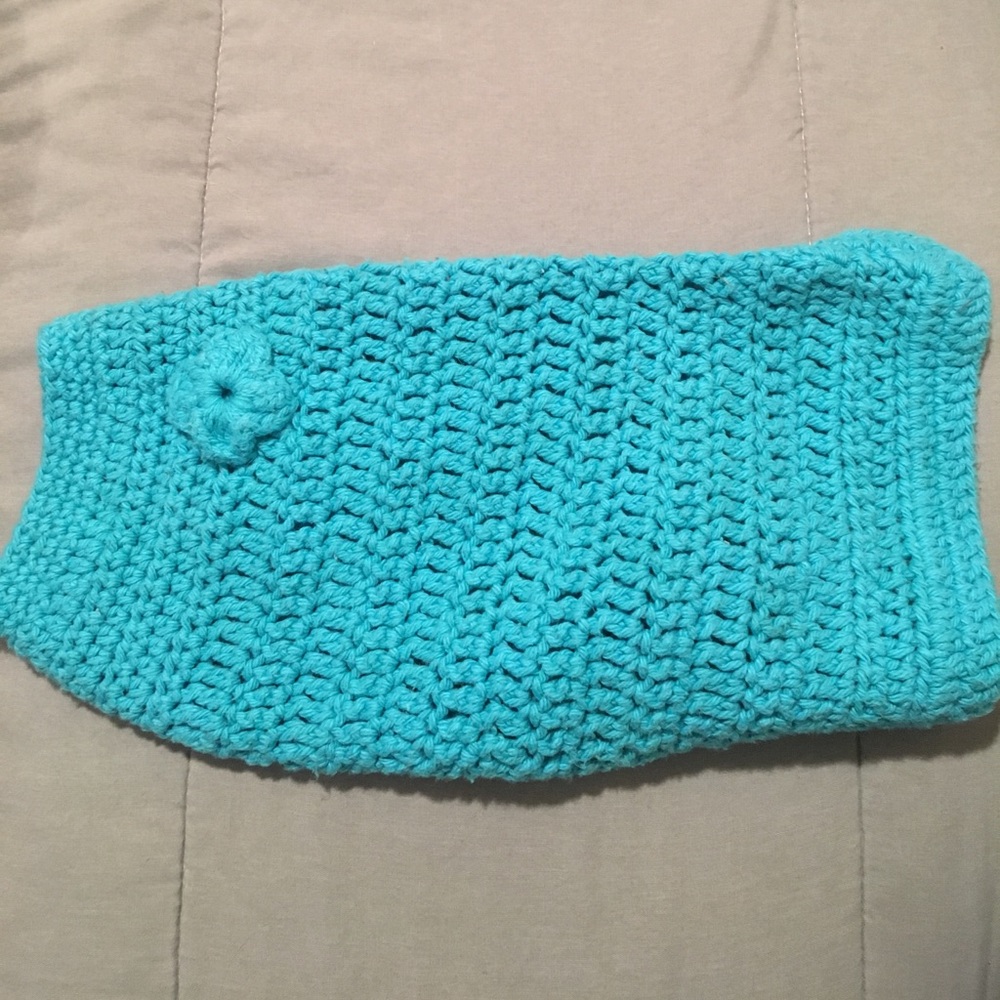 Hand knit dog  sweaters