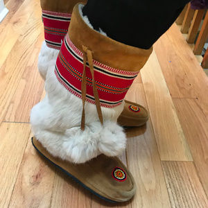 Winter Boots Rabbit Fur Boots size 8