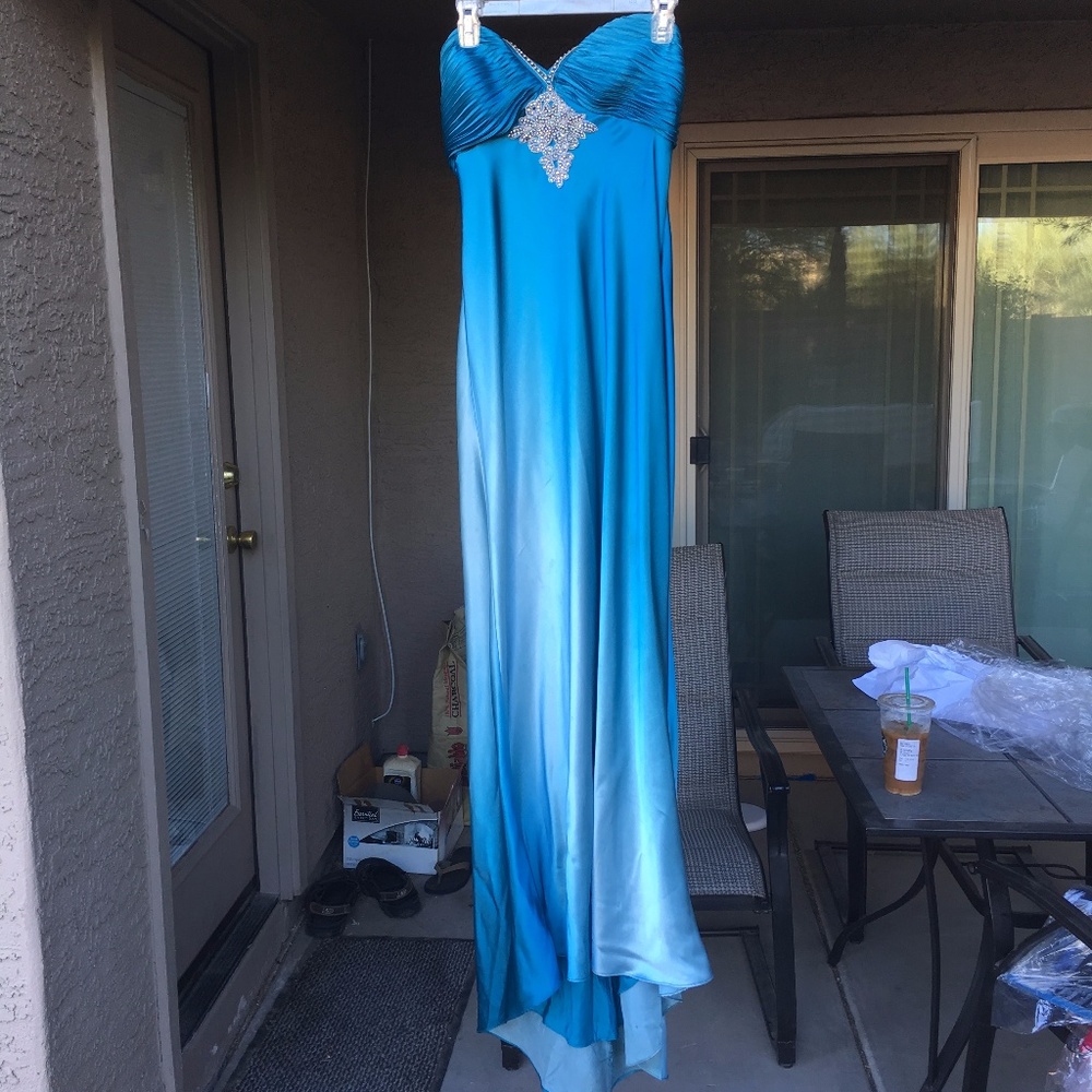 Gorgeous Betsy & Adams Rhinestoned Gown!