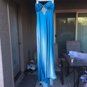 Gorgeous Betsy & Adams Rhinestoned Gown!