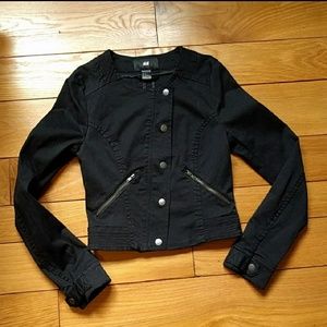 🖤 H&M Black Moto Jacket