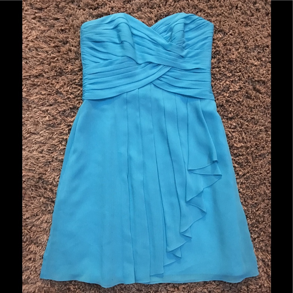 Strapless bridesmaid dress