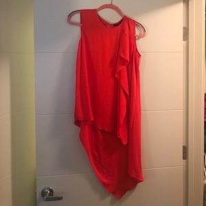 BCBGMaxazria red high/low size small NWT