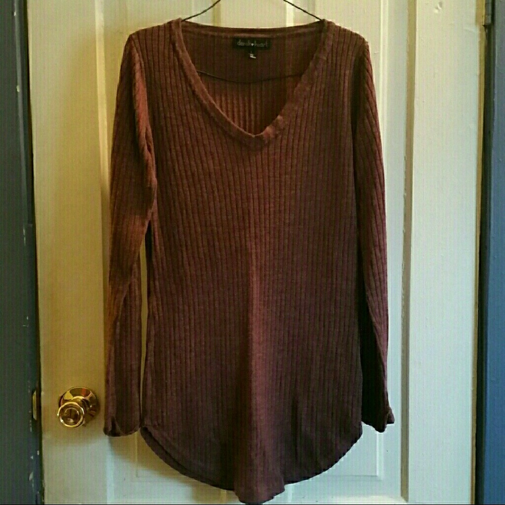 Deep purple long sleeve shirt