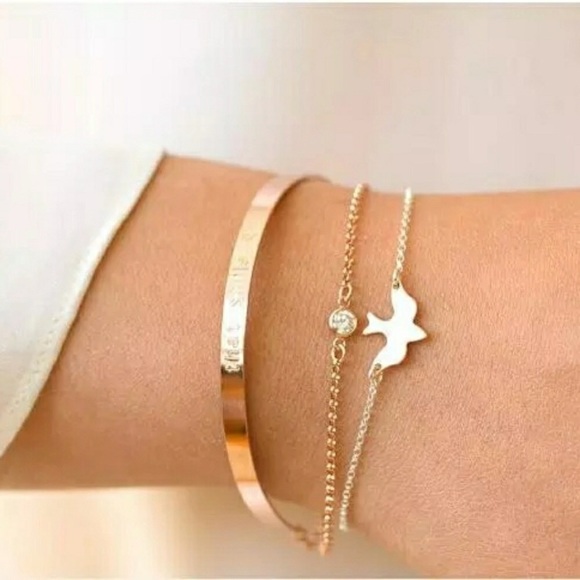 Jewelry - 5/$25🎉NWOT Boutique dainty gold sparrow bracelet
