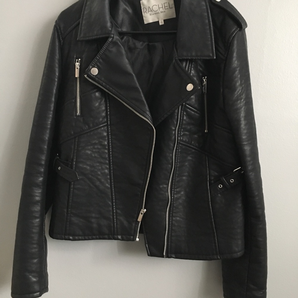 Rachel Roy Faux leather Moto Jacket