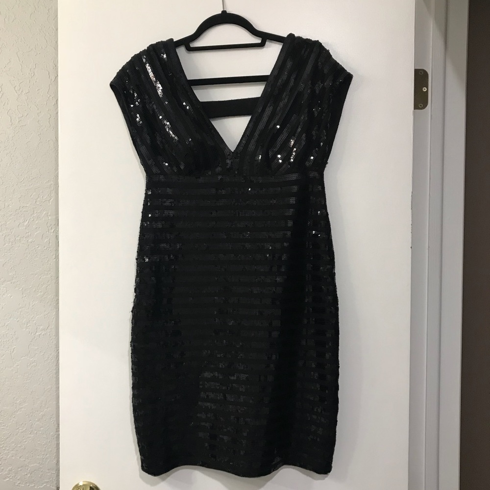 Sequin Black cocktail dress