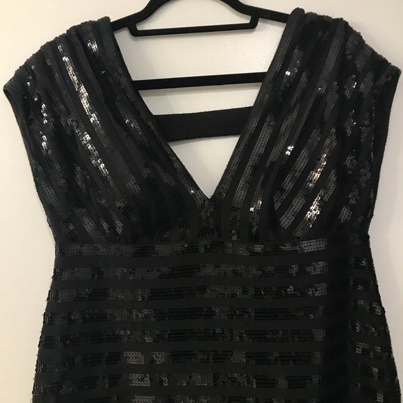 Sequin Black cocktail dress - Picture 2 of 5