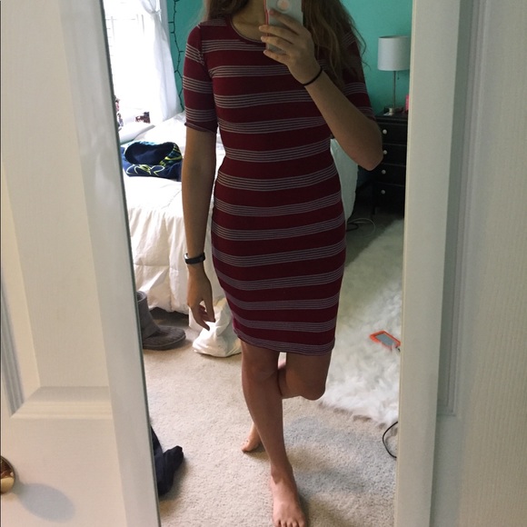 Lula Roe Maroon Dress - Picture 4 of 4