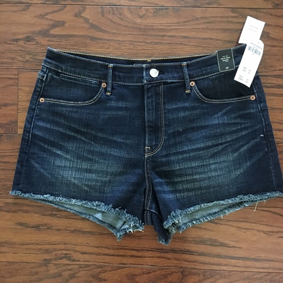 Abercrombie & Fitch Pants - Abercrombie & Fitch High Waisted Denim Shorts