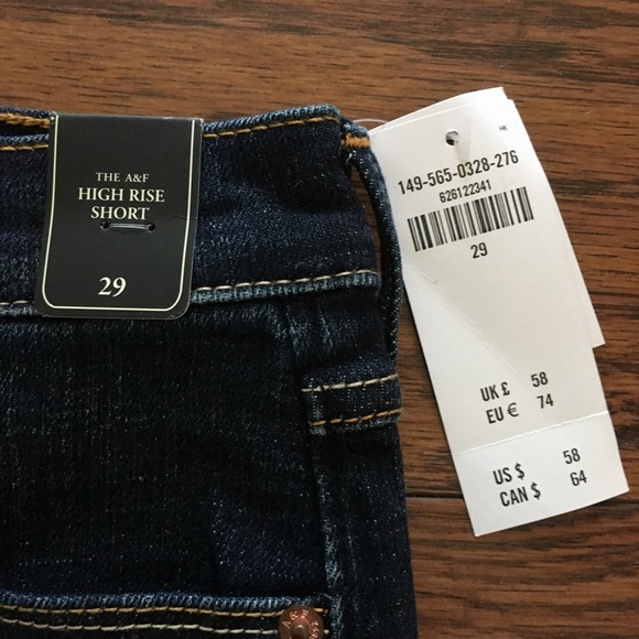 Abercrombie & Fitch High Waisted Denim Shorts - Picture 3 of 4