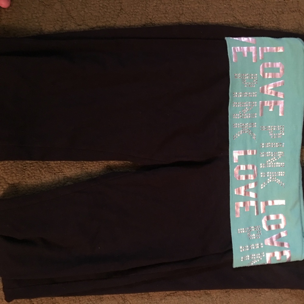 PINK BOOT CUT LEGGINGS