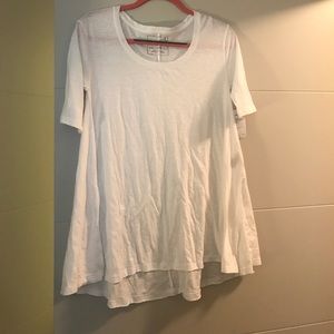 Free People White flowy tee NWT