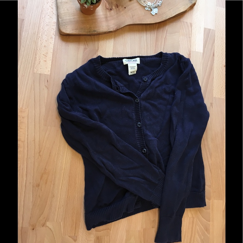 Girls button down cardigan.
