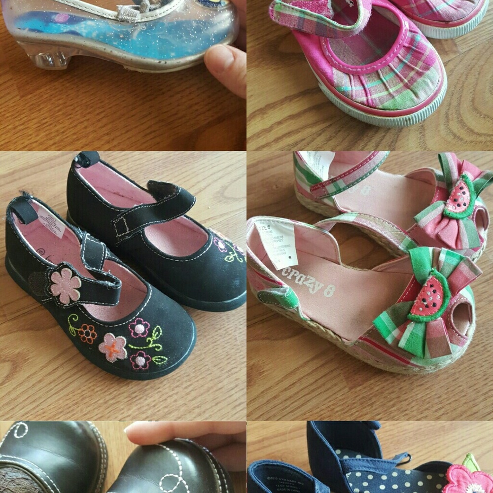 Lot of 6 pairs of Toddler size 6 shoes