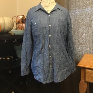 Like New Chambray Denim Shirt EUC