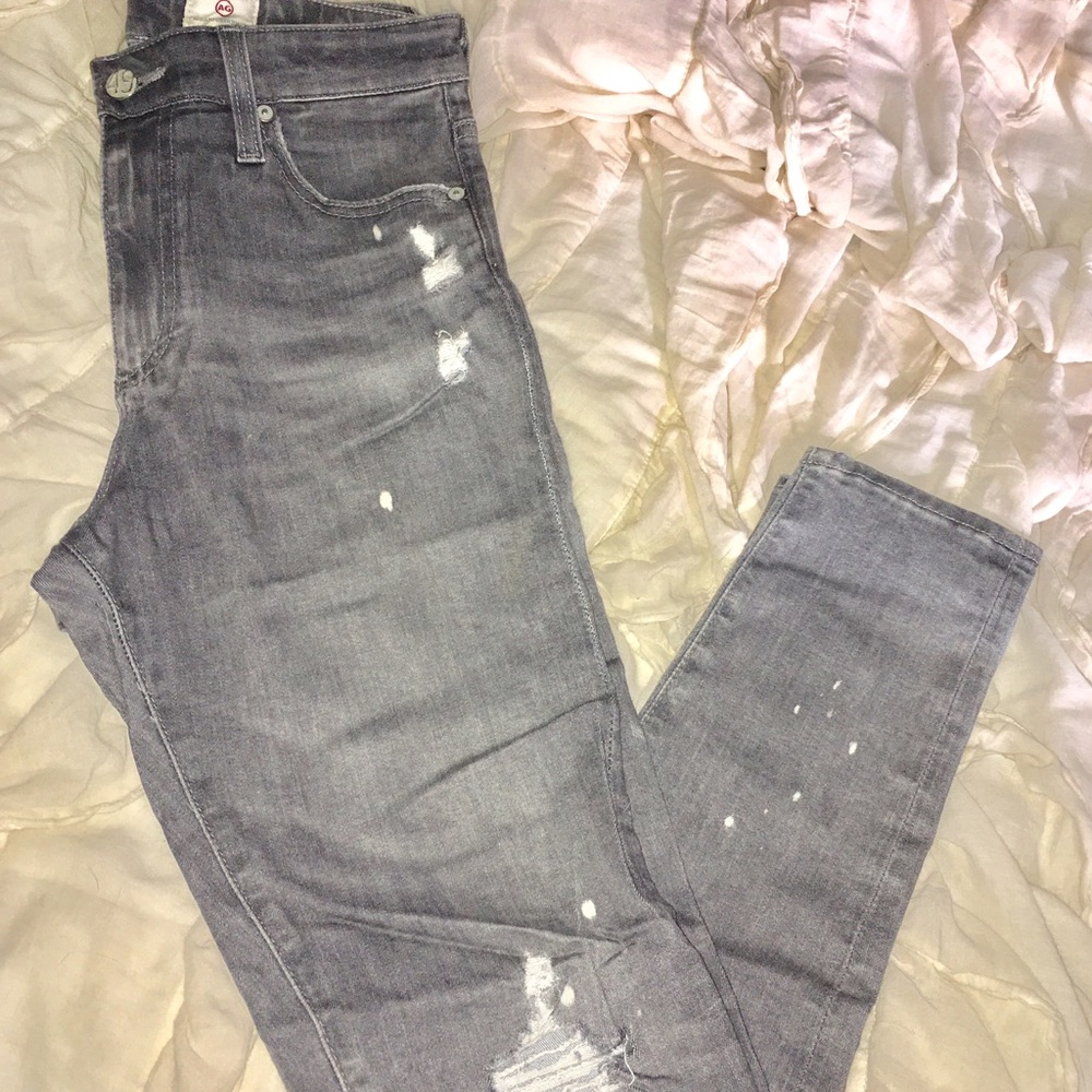 high rise Ag Jeans // cropped