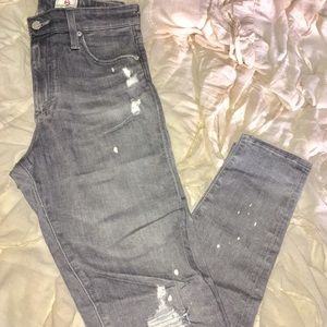 high rise Ag Jeans // cropped