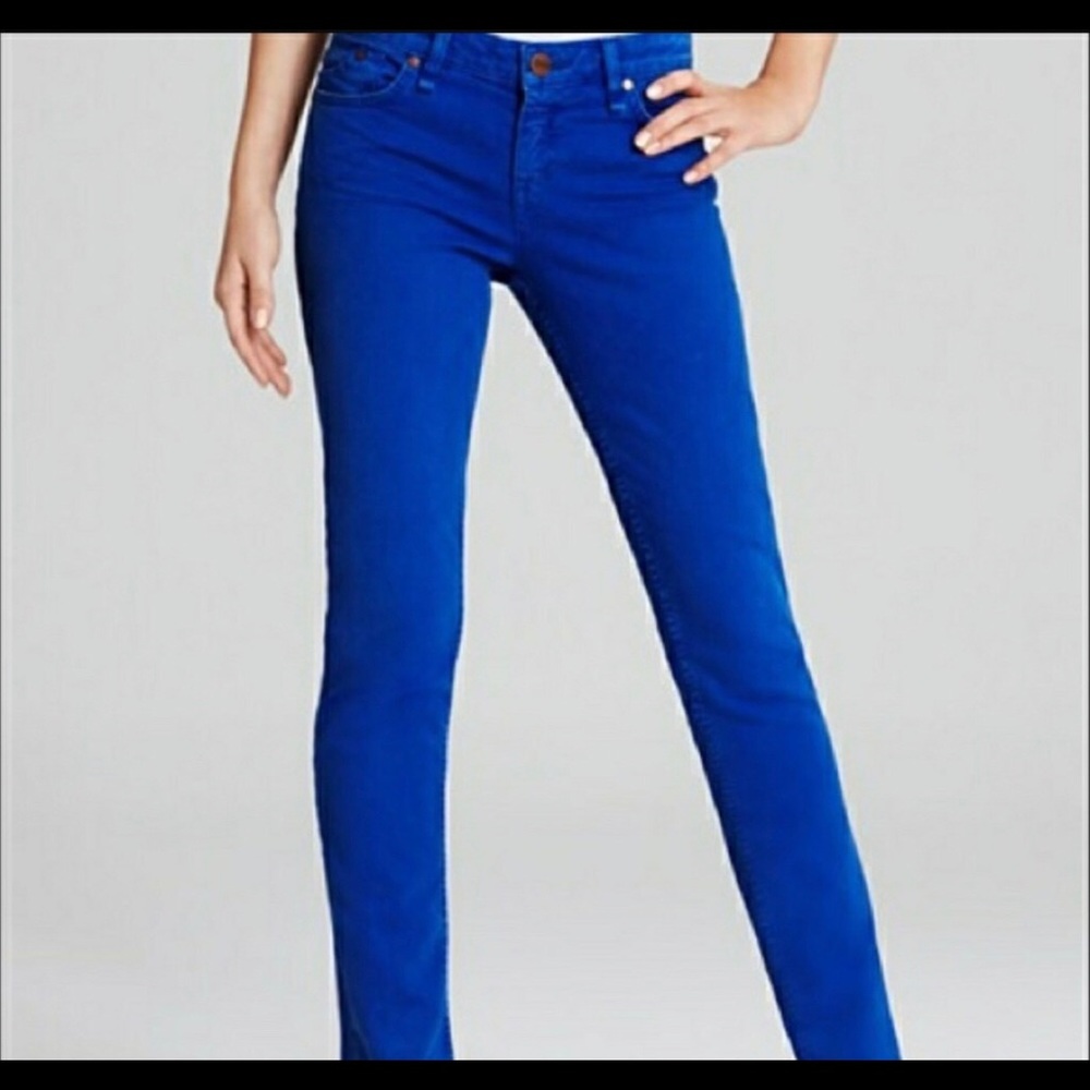 J.Crew Cobalt blue, toothpick jeans