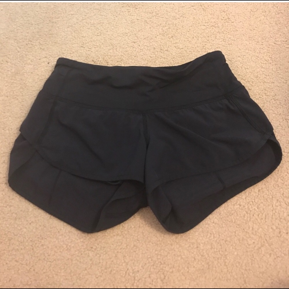 Black lululemon speed short