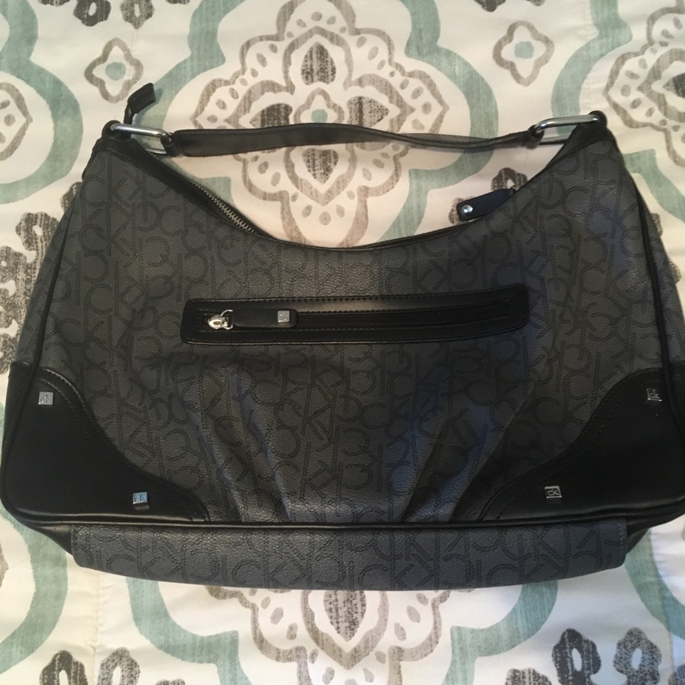 Calvin Klein gray purse