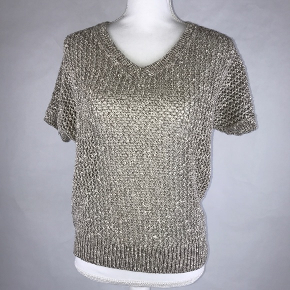 Ann Taylor Sweaters - Ann Taylor Open Knit Crocheted Sweater Size P/ M