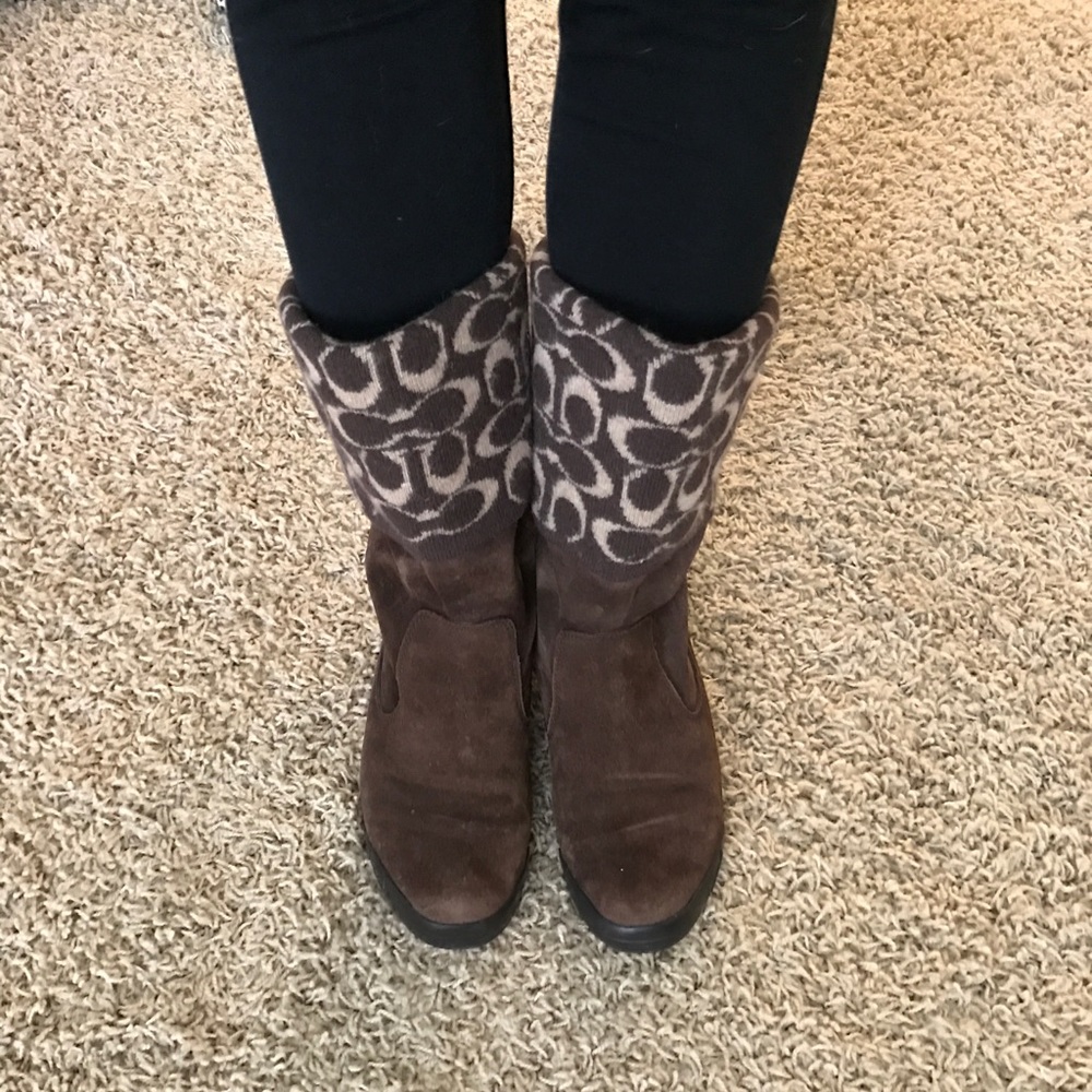 Authentic suede Coach boots - Great condition