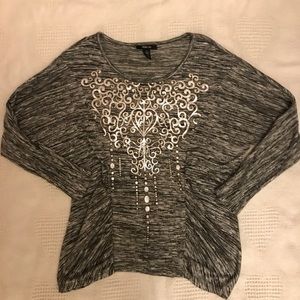 Style & Co L BLOUSE NWOT Dolman sleeves