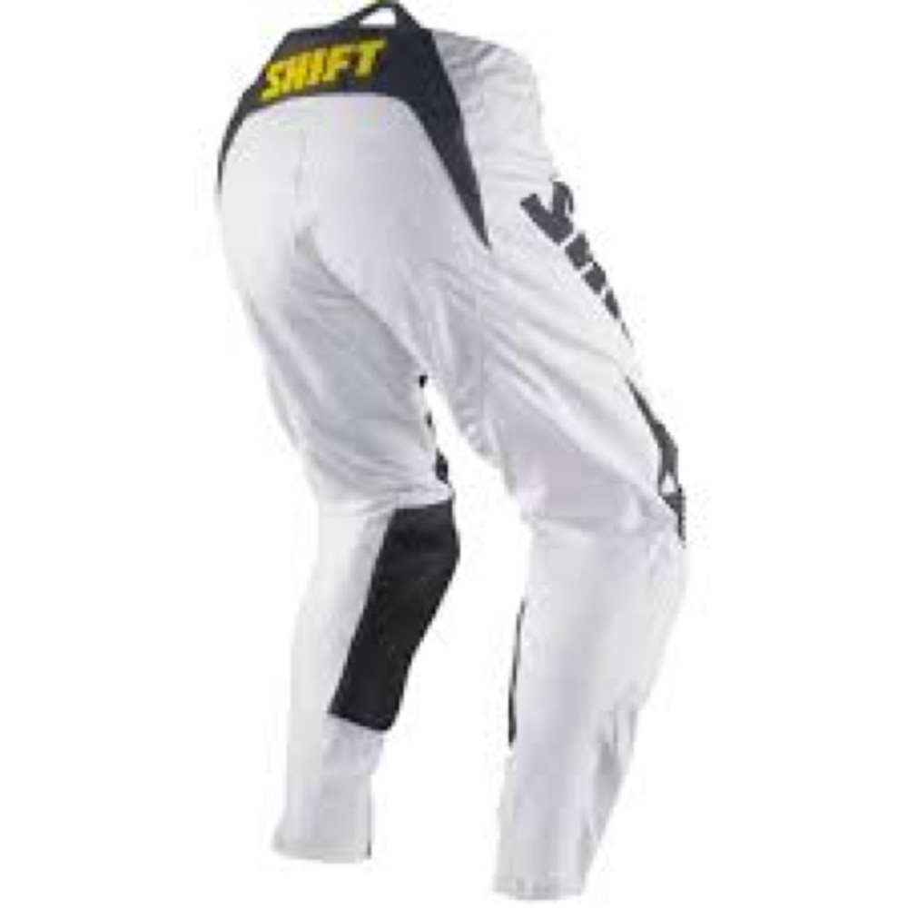 🆕 SHIFT Reed Replica Pant White / Yellow - Picture 2 of 5
