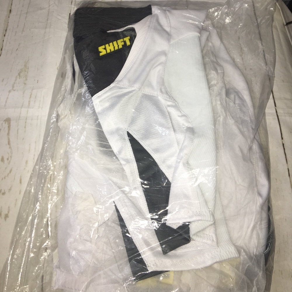 🆕 SHIFT Reed Replica Pant White / Yellow - Picture 4 of 5