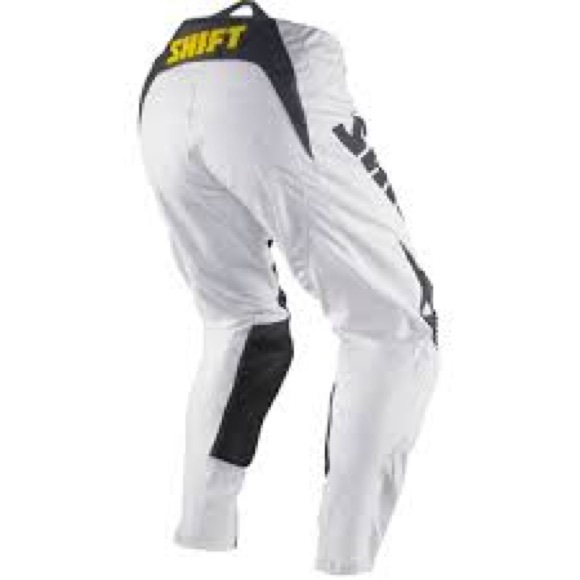 🆕 SHIFT Reed Replica Pant White / Yellow - Picture 2 of 5