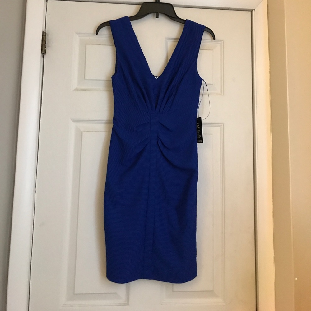 Blue bodycon dress