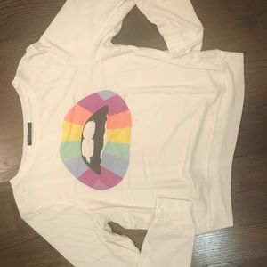 WILDFOX lips sweater! Super cute for a cozy night