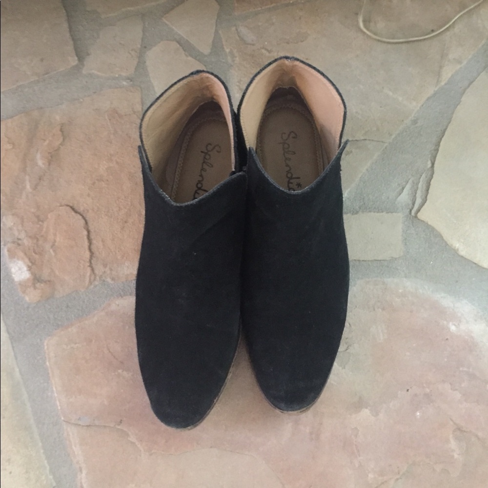 Splendid Black Suede Booties size 8 1/2