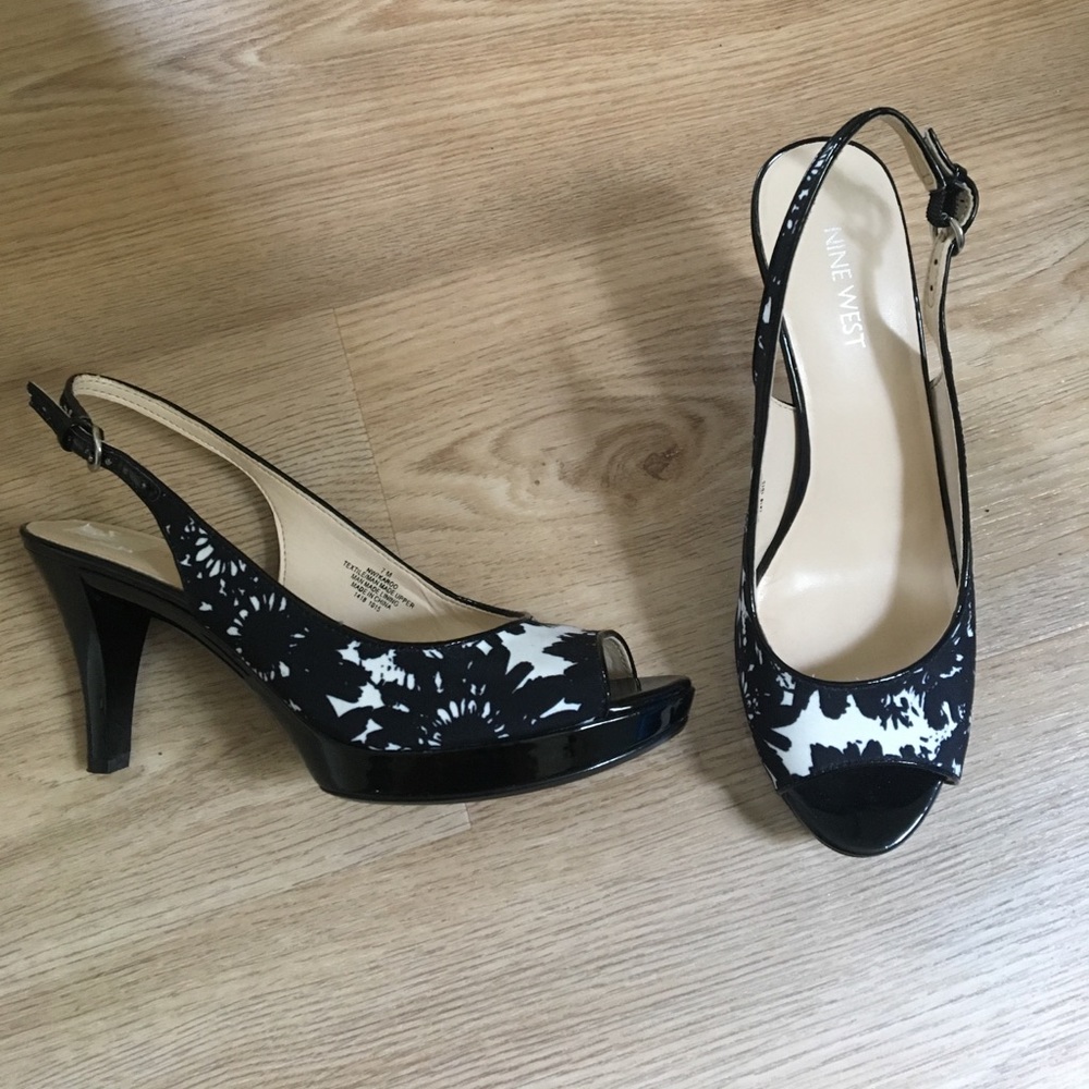 Nine West peep toe. 7 excellent condition!