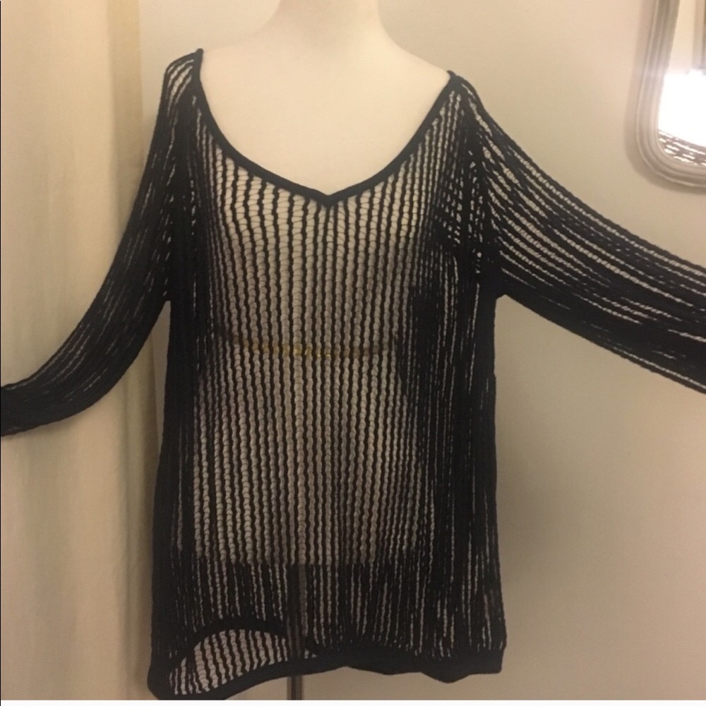Free people we the free navy top sweater