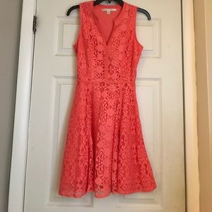 Pink lace dress