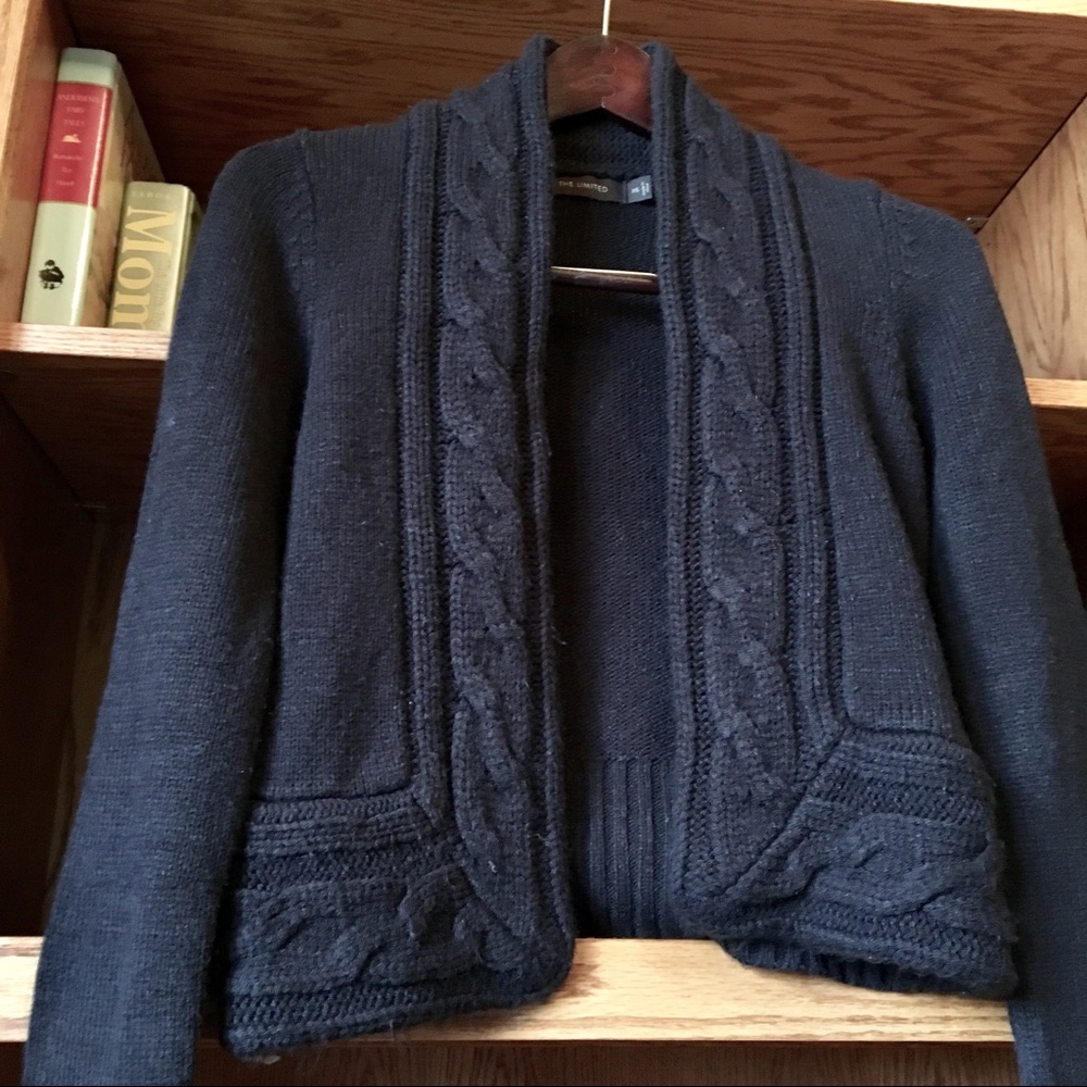 Donated The Limited Black Cable Knit - Picture 3 of 4