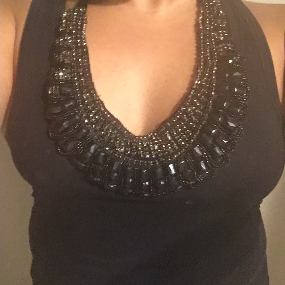 Beautiful Black Beaded necklace