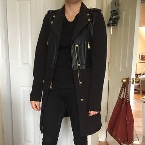 BCBG Generation Vegan Leather Trench Size XS