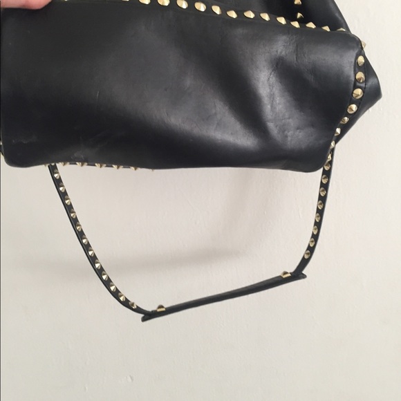 Zara Bags Studded Black Leather Purse From Zara Poshmark